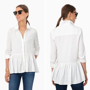 Tuckernuck Charlotte Blouse in White Size XS